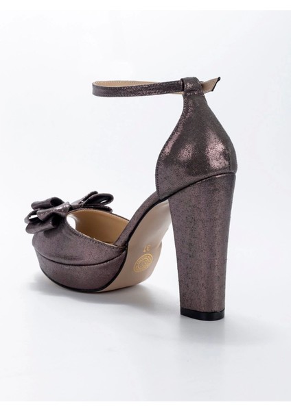 Kadın Moda Şık Gold Sultan Fiyonk Topuklu Zarif Tasarım Düğün Nişan Gece Abiye Ayakkabısı modelleri