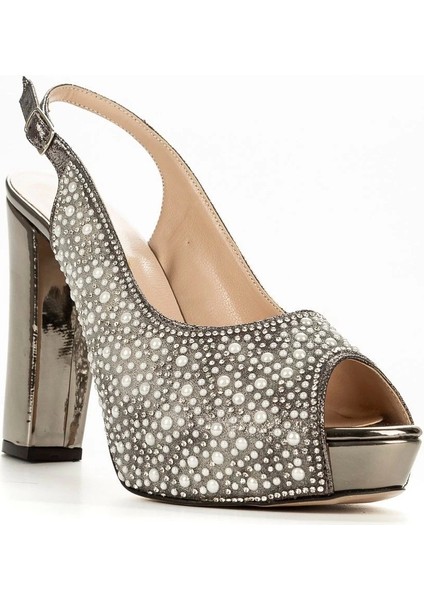 Kadın Moda Şık Gold Ayna Full Inci Taş Düğün Nişan Gece Abiye Ayakkabısı fiyatları