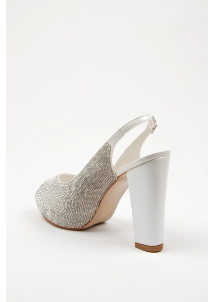 Kadın Moda Şık Sedef Full Taş Zarif Tasarım Düğün Nişan Gece Abiye Ayakkabısı modelleri