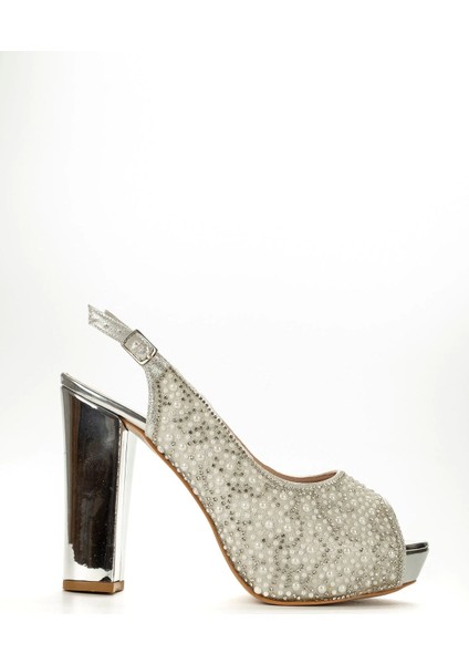 Kadın Moda Şık Gold Ayna Full Inci Taş Düğün Nişan Gece Abiye Ayakkabısı fırsatları