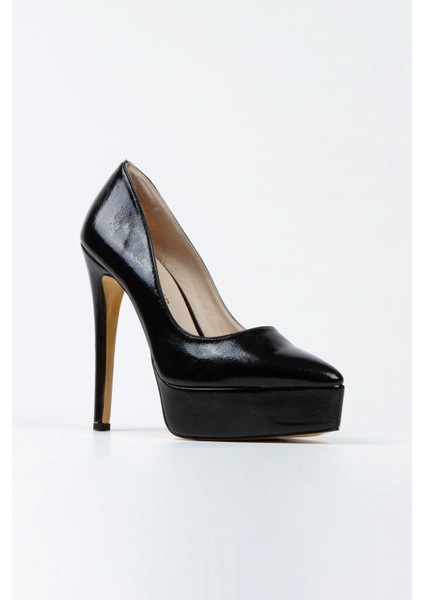 Gümüş Ayna Klasik Sivri Ince Topuklu Sivri Platformlu Kadın Abiye Ayakkabı Kadın Topuklu Şık