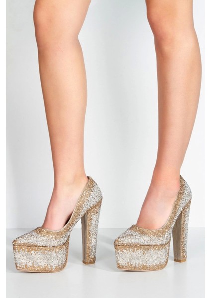 Gümüş Sultan Çift Renktaşlı Klasik Sivri Kalın Topuklu Sivri Kadın Abiye Ayakkabı Kadın Topuklu Şık fiyatları