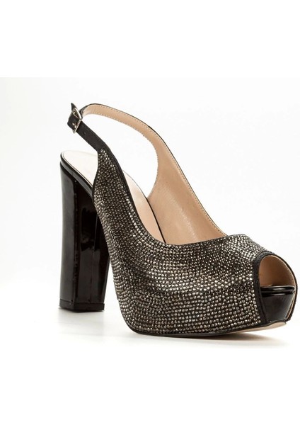 Kadın Moda Şık Gold Ayna Full Taş Yüksek Topuk Düğün Nişan Gece Abiye Ayakkabısı fiyatları