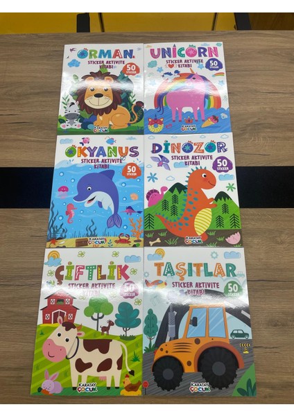 Sticker Aktivite Seti 6 Kitap
