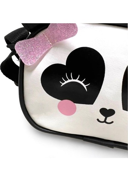 Beyaz Kız Çocuk Çanta Panda Desenli Omuz Çantası fiyatları