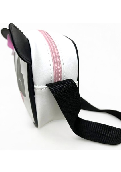 Beyaz Kız Çocuk Çanta Panda Desenli Omuz Çantası modelleri