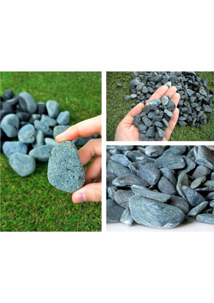 Dolomit Taşı Yeşil 6-10 cm 20 kg Doğal Dekorasyon Taşı