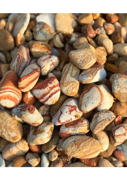 Dolomit Taşı Sarı Çizgili 6-10 cm 10 kg Doğal Dekorasyon Taşı modelleri