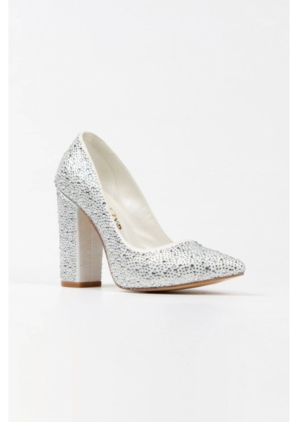 Kadın Moda Şık Gold Sultan Taşlı Klasik Sivri Kalın Düğün Nişan Gece Abiye Ayakkabısı fiyatları