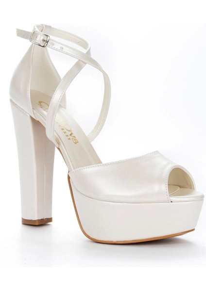 Kadın Sedef Cilt Abiye Topuklu Ayakkabı Kadın Topuklu Abiye Ayakkabı Şık Gece Ayakkabısı