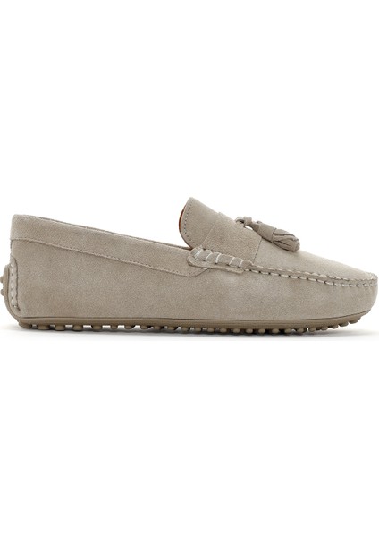 Erkek Lacivert Süet Deri Loafer 25SFD630510
