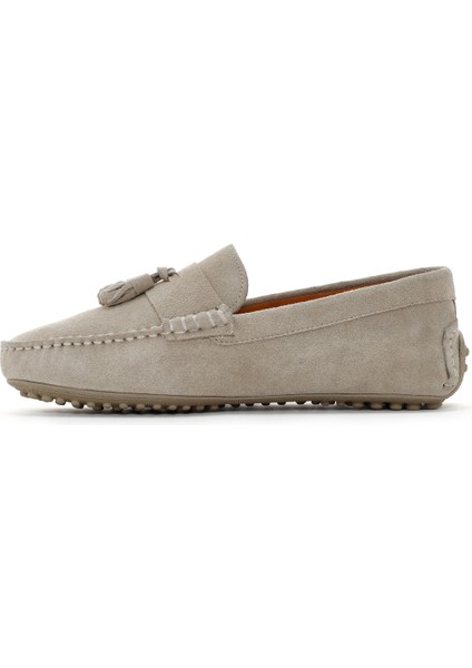 Erkek Lacivert Süet Deri Loafer 25SFD630510