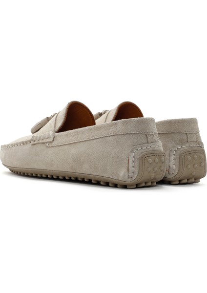 Erkek Lacivert Süet Deri Loafer 25SFD630510