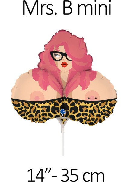 Mini Mrs B Folyo Balon Bekarlığa Veda Doğum Günü Balonu 14INÇ fiyatları