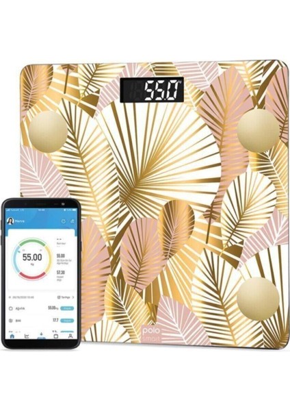 PSC04 Sonbahar Yağ Ölçer Akıllı Bluetooth Tartı Baskül Polo