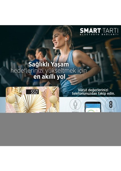PSC04 Sonbahar Yağ Ölçer Akıllı Bluetooth Tartı Baskül Polo