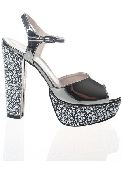 Kadın Altın Ayna Ökçe Poli İnci Abiye Ayakkabı Kadın Topuklu Şık Gece Ayakkabısı Zarif Tasarım modelleri