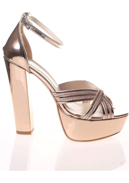 Kadın Sarı Gold Çapraz Bant Abiye Ayakkabı Kadın Topuklu Şık Gece Ayakkabısı Zarif Tasarım modelleri