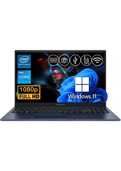 Vivobook 15 I5-1334U 8gb 512GB M.2 SSD X1504VA-NJ2405 ATL22 15.6" W11PRO Taşınabilir Bilgisayar