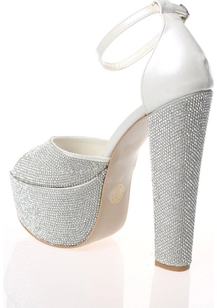 Kadın Sedef Cilt Full Taş Abiye Ayakkabı Kadın Topuklu Şık Gece Ayakkabısı Zarif Tasarım fırsatları