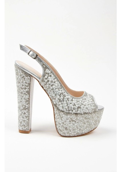 Gold Sultan Full İnci Topuklu Kadın Abiye Ayakkabı Kadın Topuklu Şık Gece Ayakkabısı modelleri