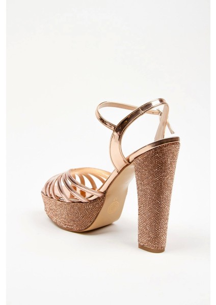 Gümüş Ayna Çapraz Ökçe Poli Taş Topuklu Kadın Abiye Ayakkabı Kadın Topuklu Şık Gece Ayakkabısı fırsatları