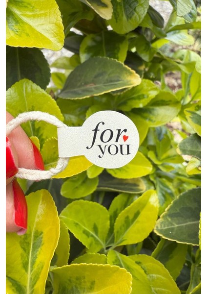 For You Model2 Krem Rengi Ip Fitil Etiketi 100 Adet