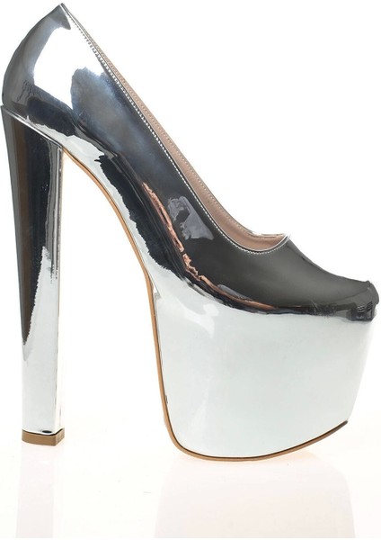 Kadın Gold Ayna Yüksek Topuk Abiye Ayakkabı Kadın Topuklu Şık Gece Ayakkabısı Zarif Tasarım modelleri