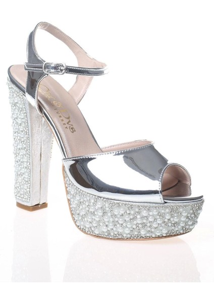 Kadın Moda Şık Altın Ayna Ökçe Poli Inci Topuklu Zarif Tasarım Düğün Nişan Gece Abiye Ayakkabısı fiyatları