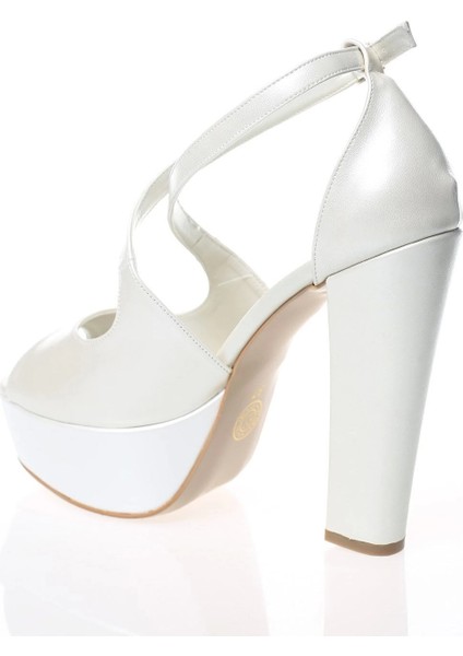 Kadın Moda Şık Sedef Cilt Topuklu Zarif Tasarım Yüksek Topuk Düğün Nişan Gece Abiye Ayakkabısı modelleri