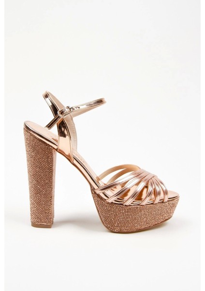 Kadın Moda Şık Gümüş Ayna Çapraz Ökçe Poli Taş Düğün Nişan Gece Abiye Ayakkabısı fırsatları