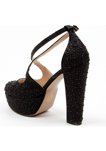 Kadın Moda Şık Gold Full Inci Zarif Tasarım Düğün Nişan Gece Abiye Ayakkabısı modelleri