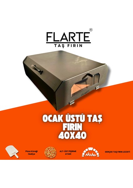 Ocak Üstü Taş Fırın 40X40 Büyük Boy