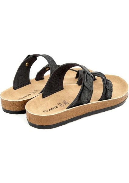 Anny 31030-430 Anatomik Taban Parmak Arası Kadın Terlik Nubuk Siyah 36-40 fırsatları