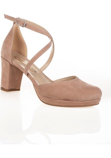 Siyah Süet Topuklu Kadın Klasik Ayakkabı Kadın Topuklu Abiye Ayakkabı Şık Gece Ayakkabısı