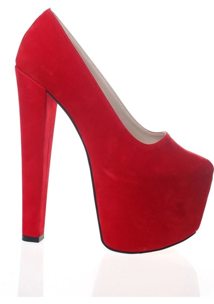 Kadın Moda Şık Fuşya Süet Yüksek Topuk Topuklu Zarif Tasarım Düğün Nişan Gece Abiye Ayakkabısı fırsatları