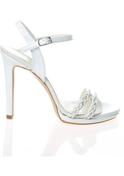 Kadın Platin Ayna Örgü Taş Abiye Ayakkabı Kadın Topuklu Şık Gece Ayakkabısı Zarif Tasarım modelleri