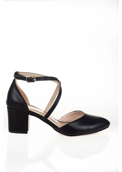 Kadın Moda Şık Siyah Topuklu Ayakkabı Topuklu Zarif Tasarım Düğün Nişan Gece Abiye Ayakkabısı fırsatları