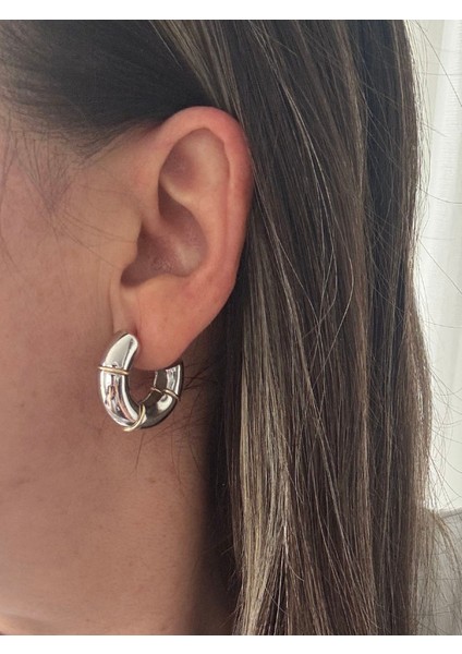 Çift Renkli Kalın Halka Küpe fiyatları