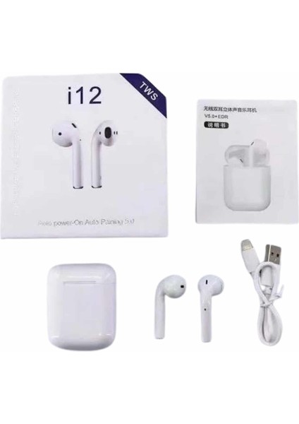Yeni Nesil Beyaz Tws Bluetooth Kulaklık Android ve Ios Uyumlu Kablosuz Kulaklık