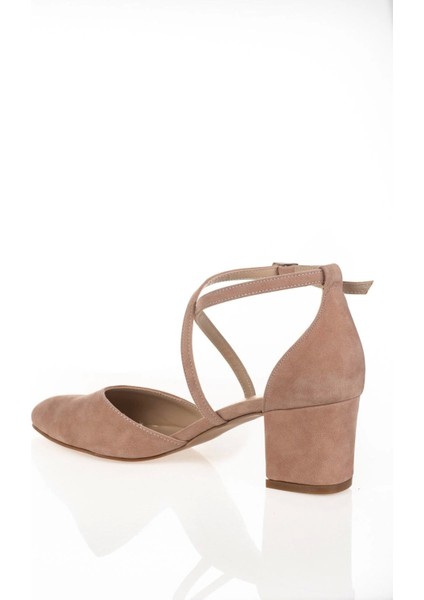 Kadın Moda Şık Pudra Süet Topuklu Klasik Ayakkabı Topuklu Düğün Nişan Gece Abiye Ayakkabısı modelleri