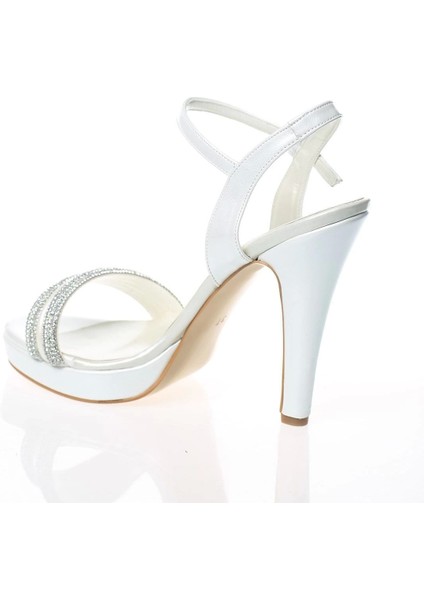 Kadın Gümüş Ayna Double Abiye Ayakkabı Kadın Topuklu Şık Gece Ayakkabısı Zarif Tasarım fırsatları