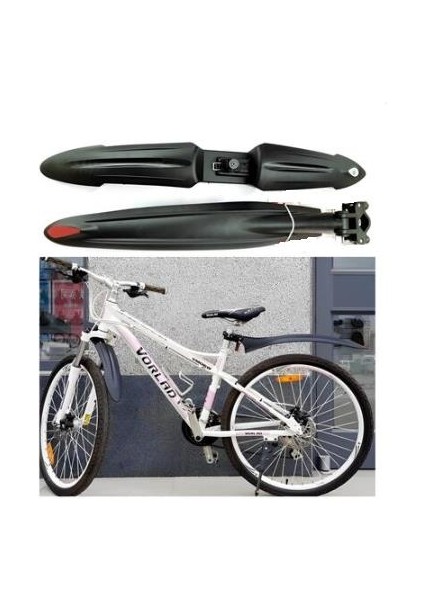 Bisiklet Çamurluk Seti Fnd-392 Ön : 61 Cm Arka : 64 Cm Uygunluk : 24 " - 27.5"