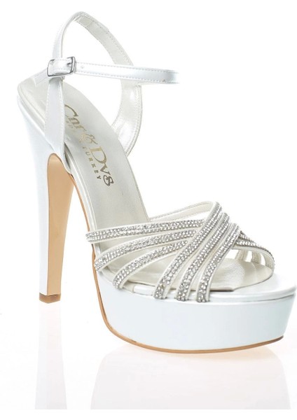 Kadın Gümüş Ayna Çapraz Abiye Ayakkabı Kadın Topuklu Şık Gece Ayakkabısı Zarif Tasarım