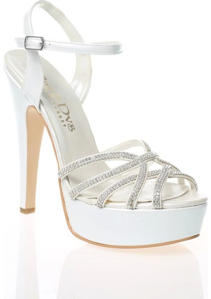 Kadın Sedef Cilt Hilal Taşlı Abiye Ayakkabı Kadın Topuklu Şık Gece Ayakkabısı Zarif Tasarım