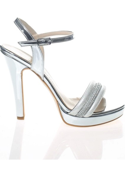 Kadın Moda Şık Gold Ayna Sıra Taşlı Topuklu Zarif Tasarım Düğün Nişan Gece Abiye Ayakkabısı fırsatları