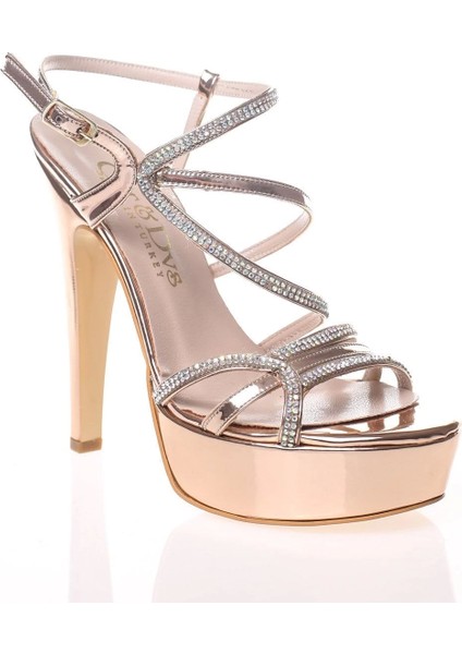 Kadın Moda Şık Gold Ayna Taş Topuklu Zarif Tasarım Düğün Nişan Gece Abiye Ayakkabısı fiyatları