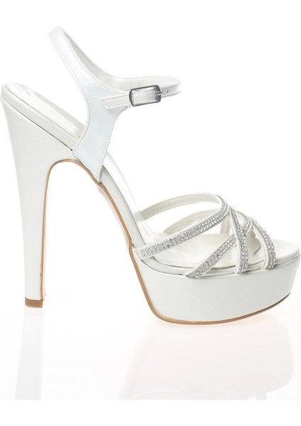 Kadın Moda Şık Sedef Cilt Sonsuz Taşlı Topuklu Zarif Tasarım Düğün Nişan Gece Abiye Ayakkabısı fırsatları