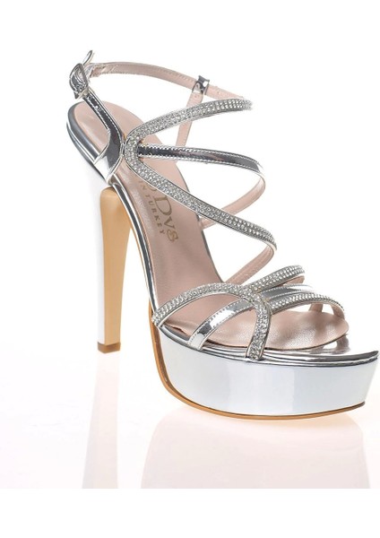 Kadın Moda Şık Gold Ayna Taş Topuklu Zarif Tasarım Düğün Nişan Gece Abiye Ayakkabısı fiyatları