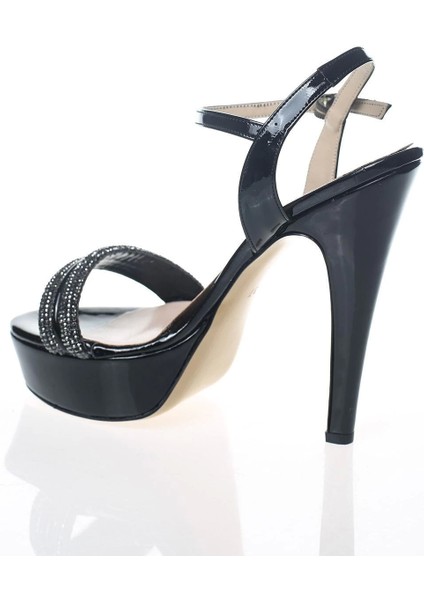 Kadın Moda Şık Platin Ayna Double Taş Topuklu Zarif Tasarım Düğün Nişan Gece Abiye Ayakkabısı modelleri